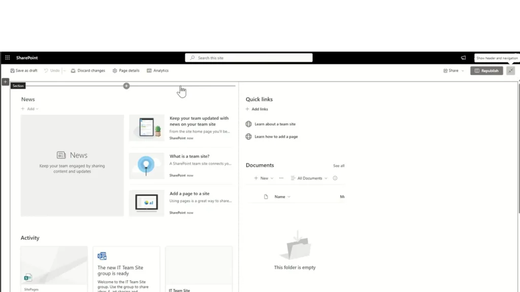 Start Building Sharepoint Sites