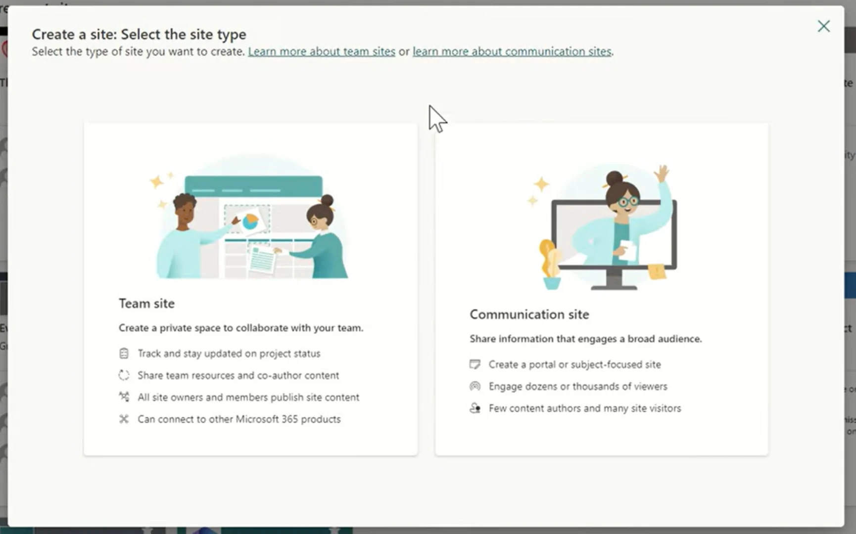 Choose Your Site Type
