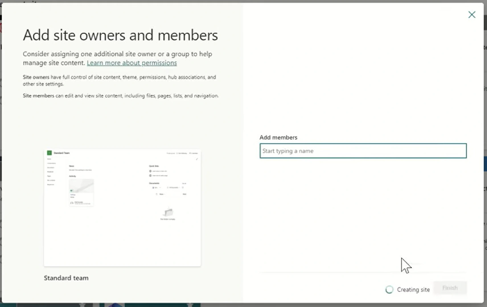 Add owners and members